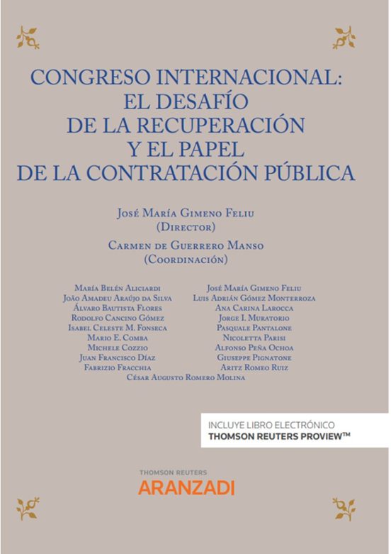 Congreso Internacional: El Desafío De La Recuperación Y El Papel De La Contratación Pública