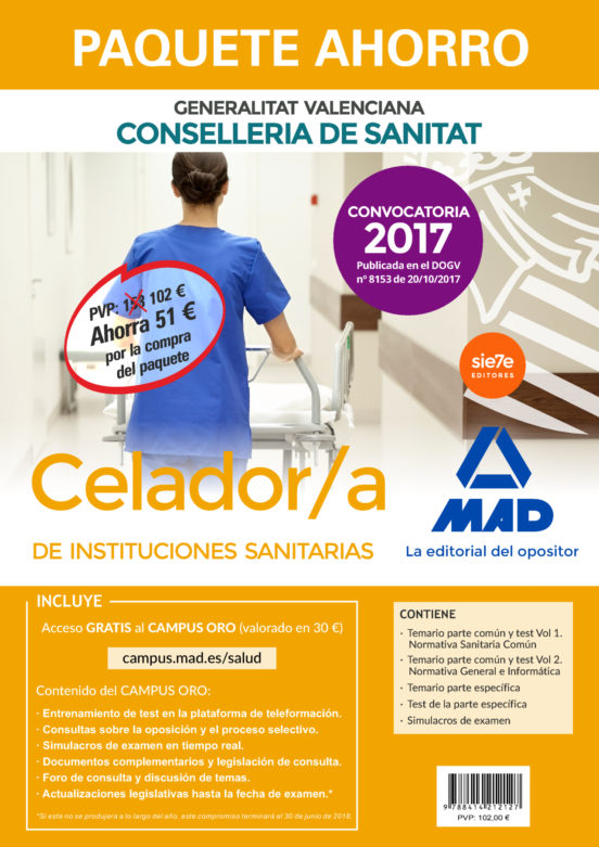 Paquete Ahorro Celador/a De Instituciones Sanitarias De La Consel Leri