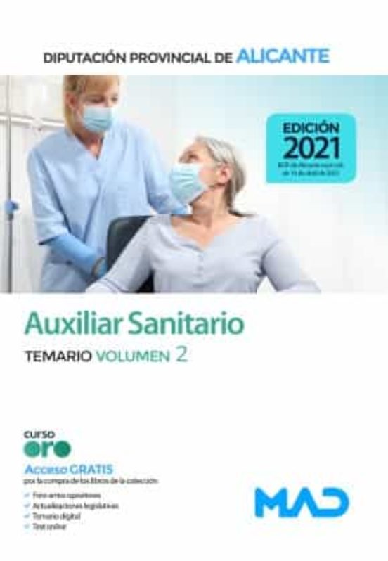 Auxiliar Sanitario De La Diputación Provincial De Alicante. Temario Volumen 2