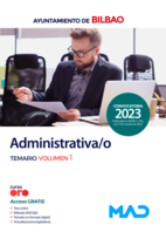 Administrativo/a - Ayuntamiento De Bilbao. Temario Volumen 1