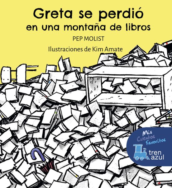 Tren Azul : Greta Se Perdio En Una Montaña De Libros