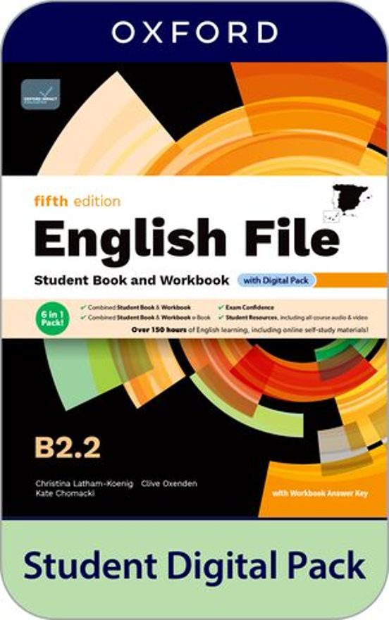 English File 5th Edition B2.2. Student's Book and Workbook and digital with Key Pack