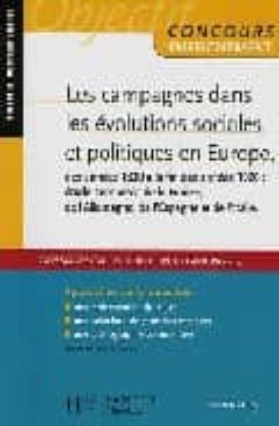 Les Campagnes Dans Les Évolutions Sociales Et Politiques En Europ E De