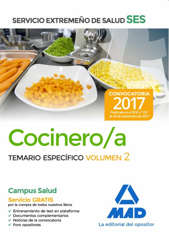Cocinero/a Del Servicio Extremeño De Salud : Temario Especifico
