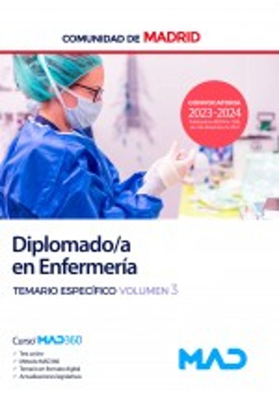 Diploma De Enfermeria De La Comunidad Autonoma De Madrid. Temario Espe