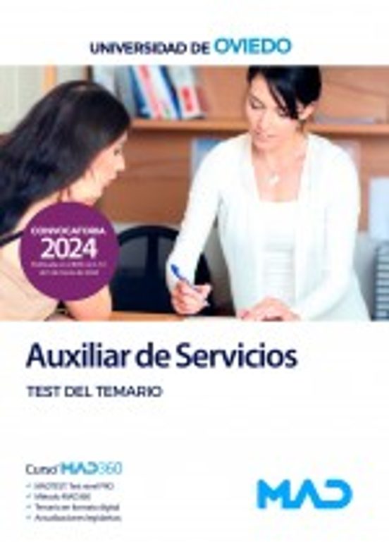 Auxiliar De Servicios. Test Del Temario Universidad De Oviedo