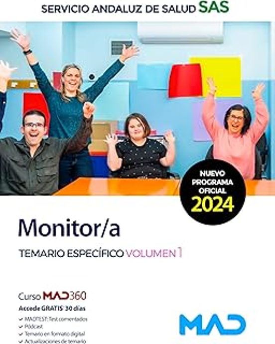 Monitor/a. Temario Específico Volumen 1 Del Servicio Andaluz De Salud