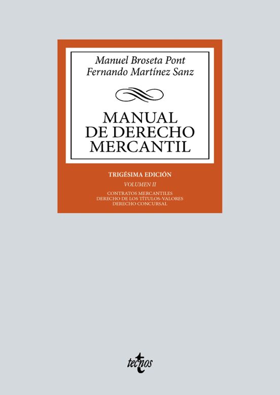 Manual De Derecho Mercantil Vol. II