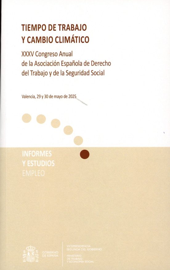Tiempo De Trabajo Y Cambio Climático. Xxxv Congreso Anual De La A Soci