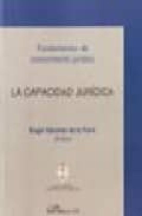Fundamentos De Conocimiento Juridico: La Capacidad Juridica