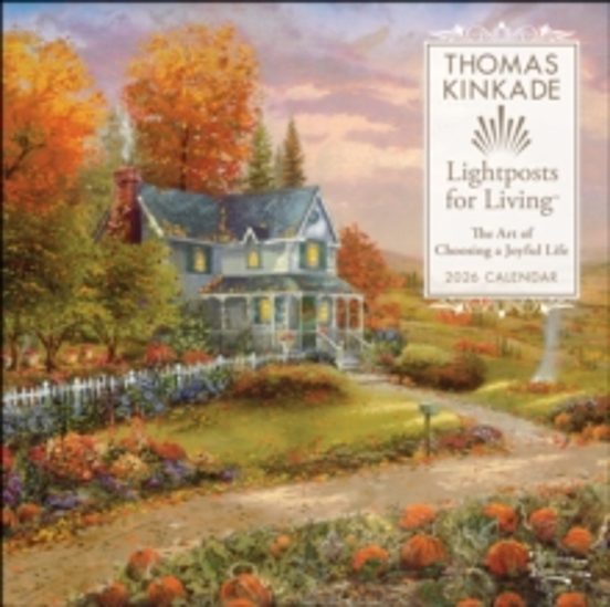 Thomas Kinkade Lightposts For Living 2026 Wall Calendar