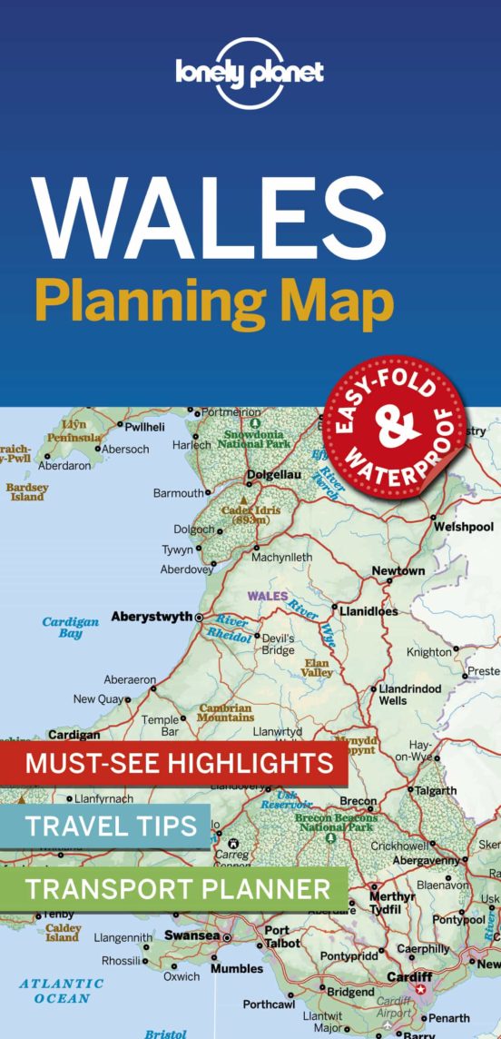 Lonely Planet Wales Planning Map 1 2019