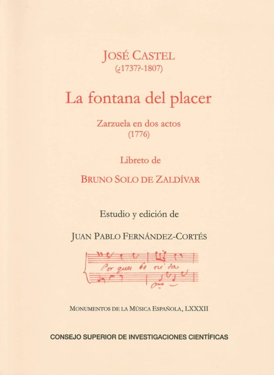 La Fontana Del Placer : Zarzuela En Dos Actos