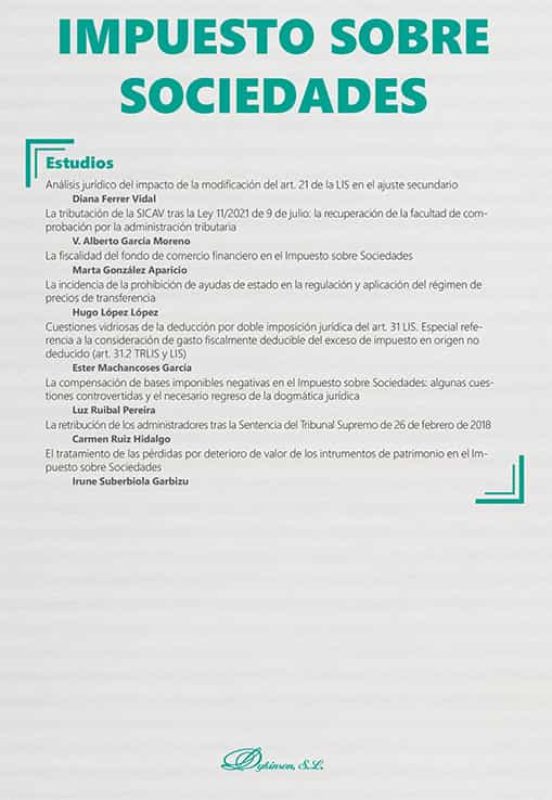 Impuesto Sobre Sociedades. Monográfico Nueva Fiscalidad 2022