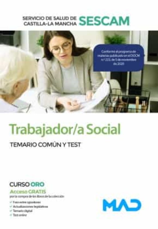 Trabajador/a Social Del Servicio De Salud De Castilla-La Mancha . Temario Común Y Test