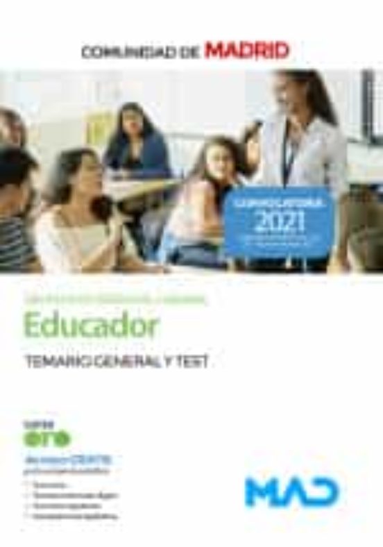 Educador De La Comunidad De Madrid. Temario General Y Test