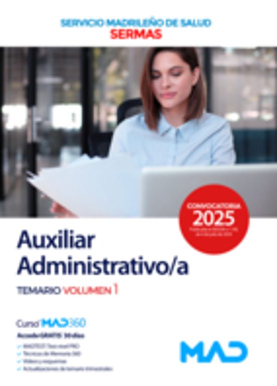 Auxiliar Administrativo Del Servicio De Salud De La Comunidad De Madri