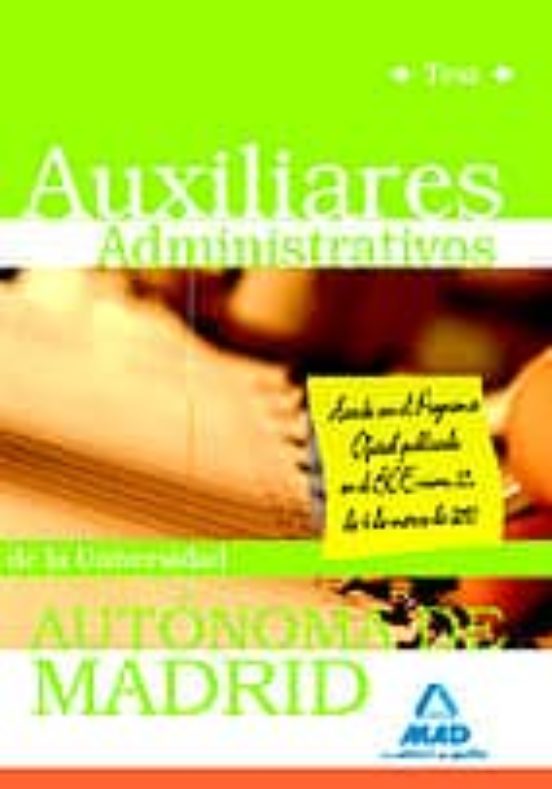 Auxiliares Administrativos De La Universidad Autónoma De Madrid. Test