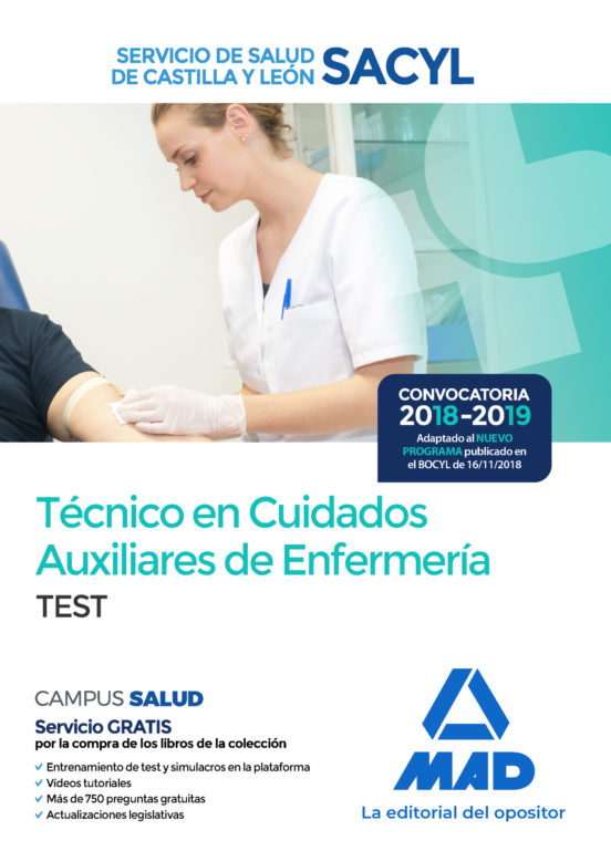 Técnico En Cuidados Auxiliares De Enfermería Del Servicio De Salud De Castilla Y León .Test
