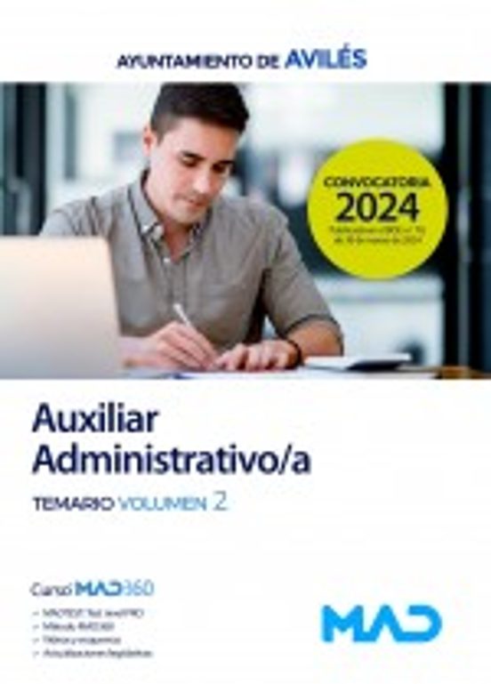 Auxiliar Administrativo/a. Temario Volumen 2 Ayuntamiento De Avilés