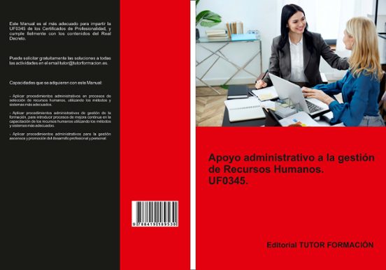 Uf0345. Apoyo Administrativo A La Gestion De Recursos Humanos