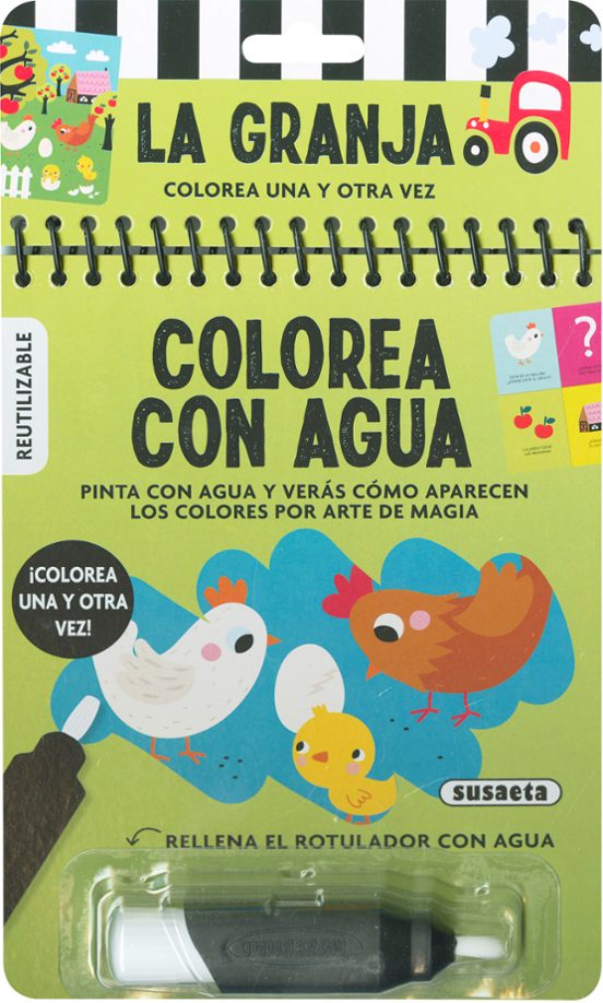 La Granja. Colorea Con Agua