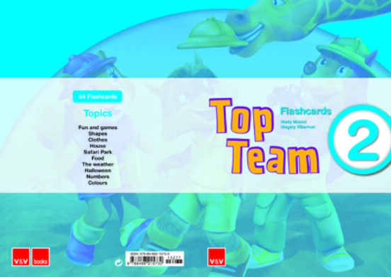 Top Team 2º Primaria. Flashcards Ingles