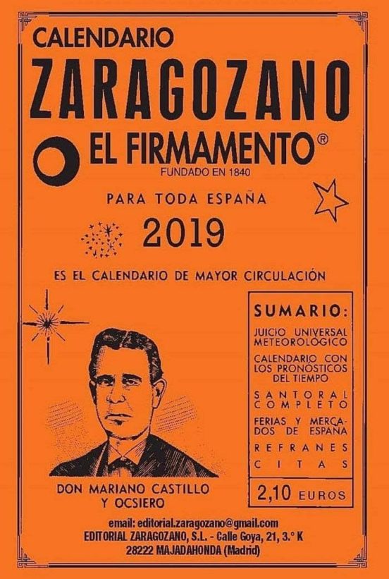 Calendario Zaragozano 2019
