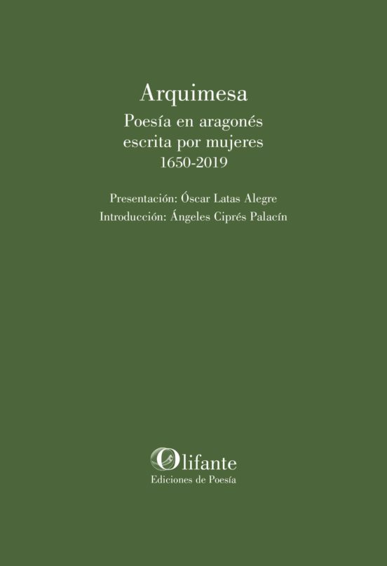 Arquimesa. Poesia En Aragones Escrita Por Mujeres