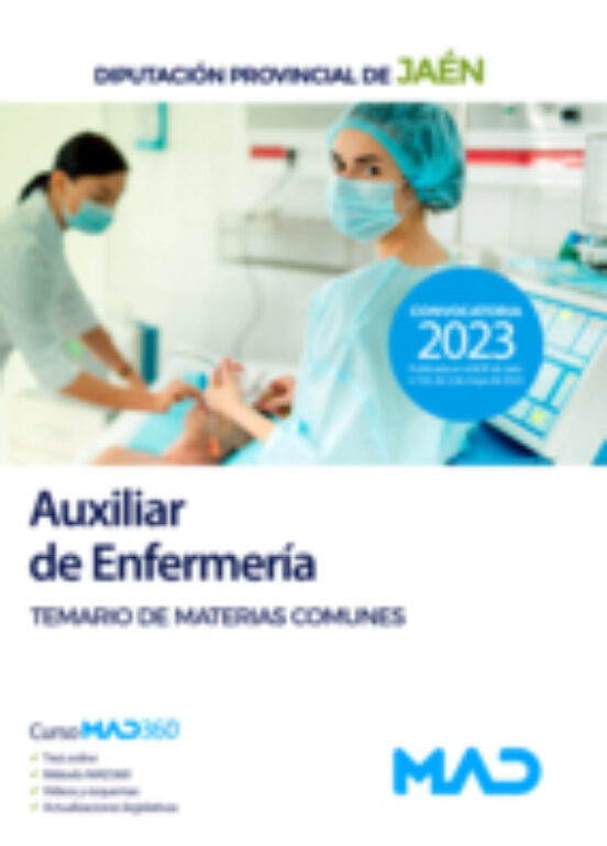 Auxiliar De Enfermeria. Temario De Materias Comunes Diputacion Provinc