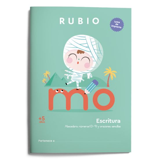 Escritura con letra de imprenta
