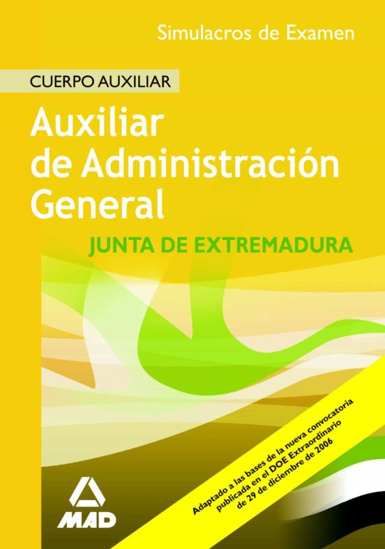 Temario Especifico Cuerpo Auxiliar De La Comunidad Autonoma De Ex Trem