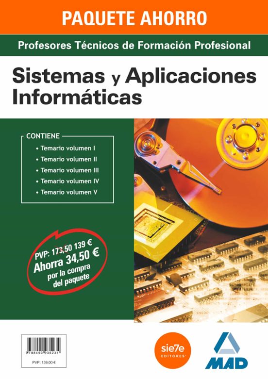 Paquete Ahorro Sistemas Y Aplicaciones Informáticas Cuerpo De Profesor