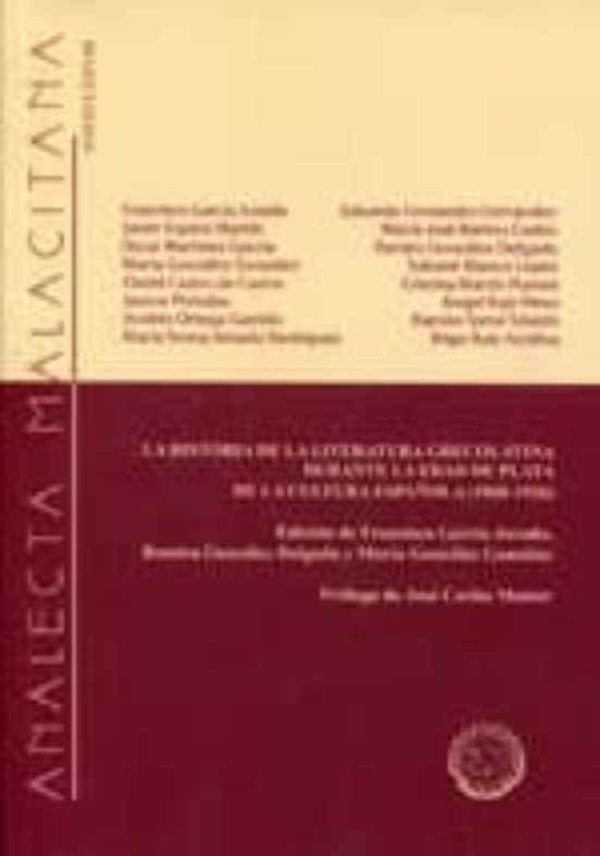 Historia de la Literatura Grecolatina Durante la Edad de Plata de la C