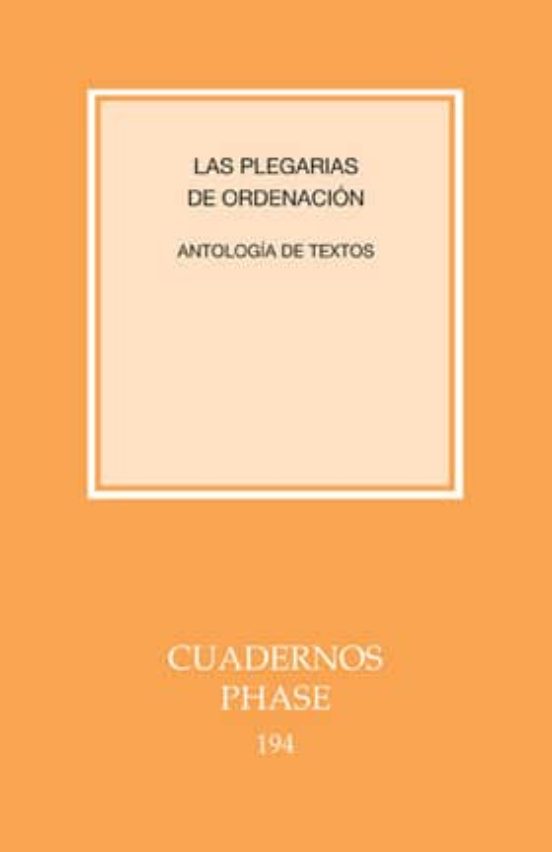 Las Plegarias De Ordenacion