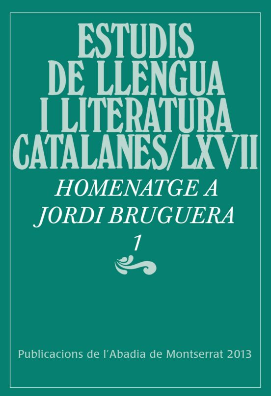 Miscel·lania Jordi Bruguera 1