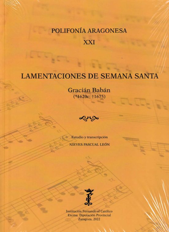 Lamentaciones De Semana Santa. Gracian Baban