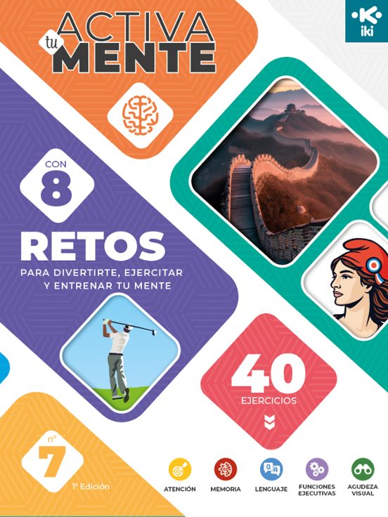 Iki Activa Tu Mente: Retos 7. 8 Retos Con 40 Ejercicios