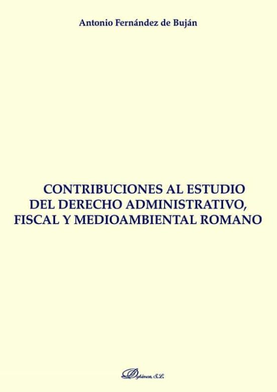Contribuciones Al Estudio Del Derecho Romano