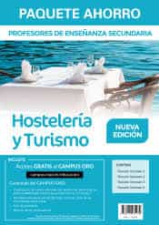 Paquete Ahorro Profesores De Secundaria Hostelería Y Turismo Ahorra 49