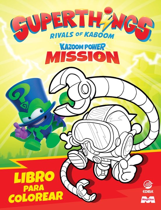 Libro Para Colorear Superthings Kp - Mission Ii