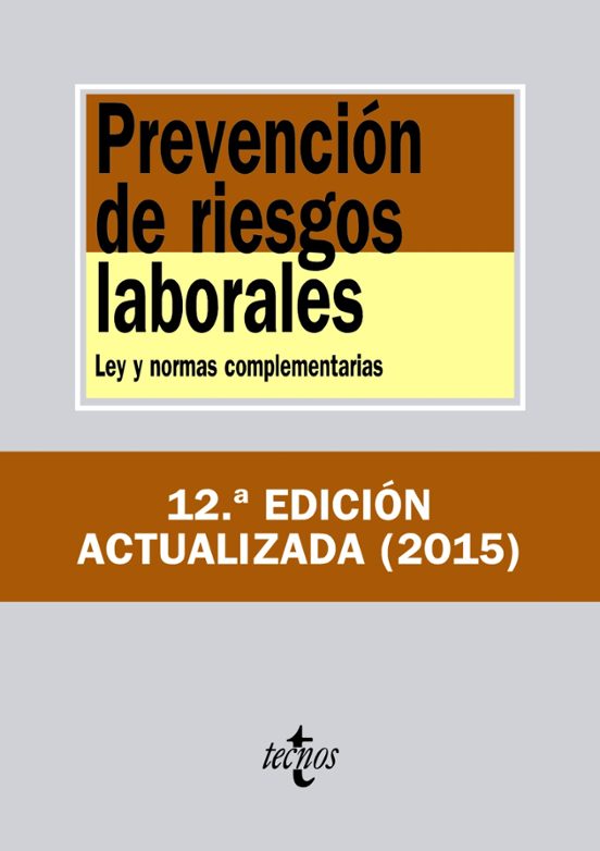 Prevencion De Riesgos Laborales : Ley Y Normas Complementaria