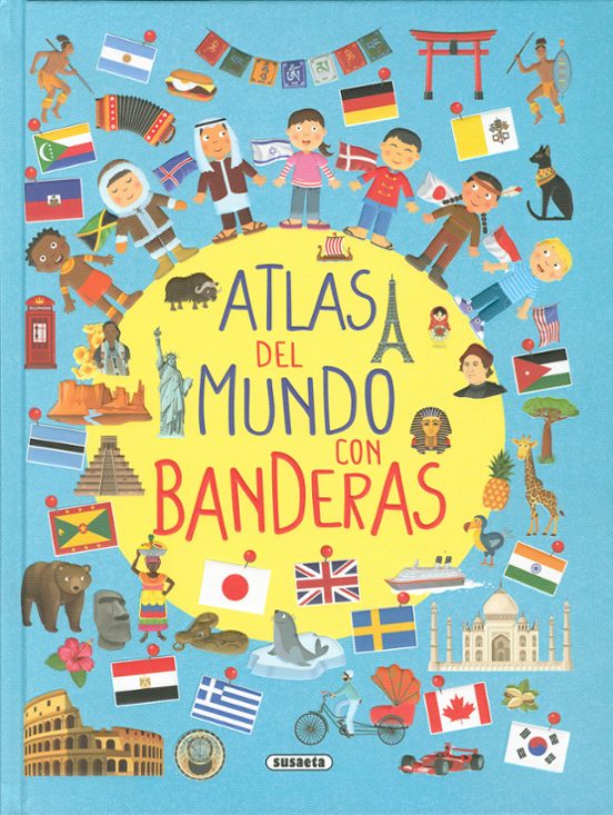 Atlas Del Mundo Con Banderas