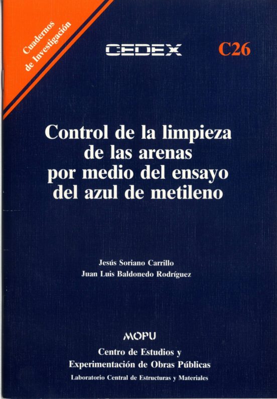 Control Limpieza De Arenas Por Medio Ensayo Del Azul De Metileno
