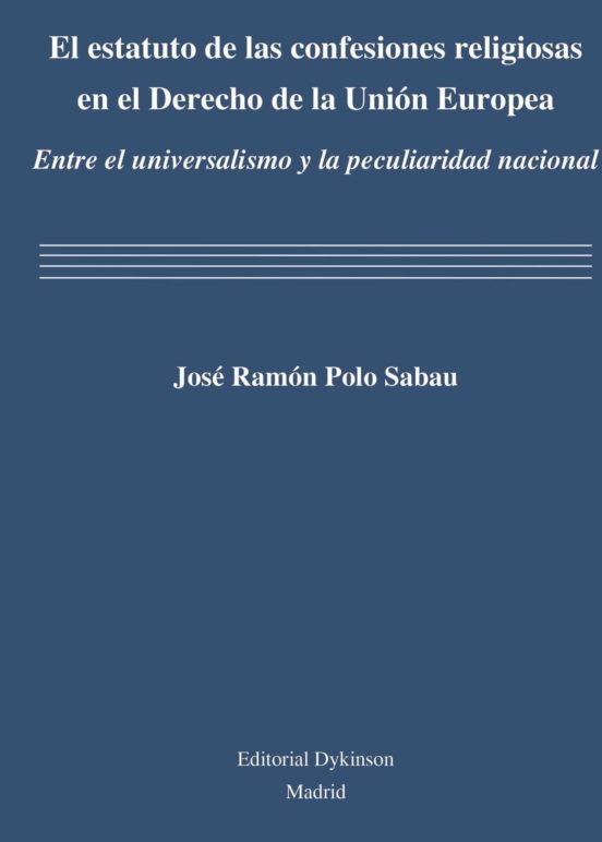 El Estatuto De Las Confesiones Religiosas En El Derecho De La Uni On E