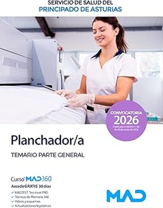 Planchador/a Servicio De Salud Del Principado De Asturias Temario Pa