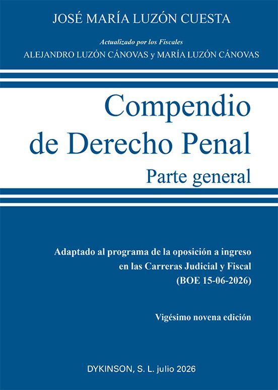 Compendio de Derecho Penal. Parte General