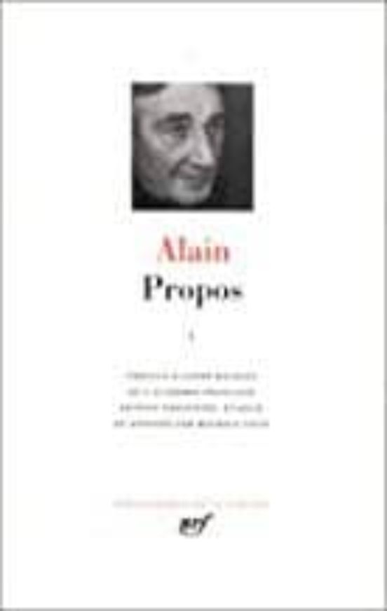 Propos: 1906-1936
