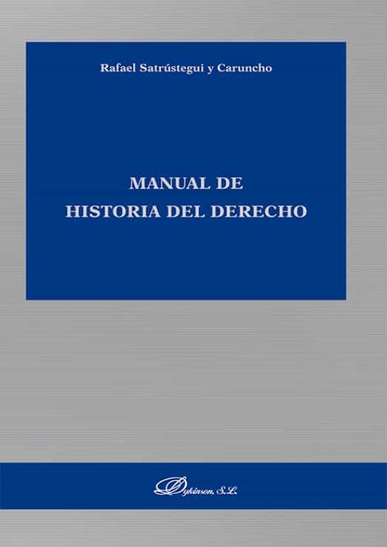Manual De Historia Del Derecho