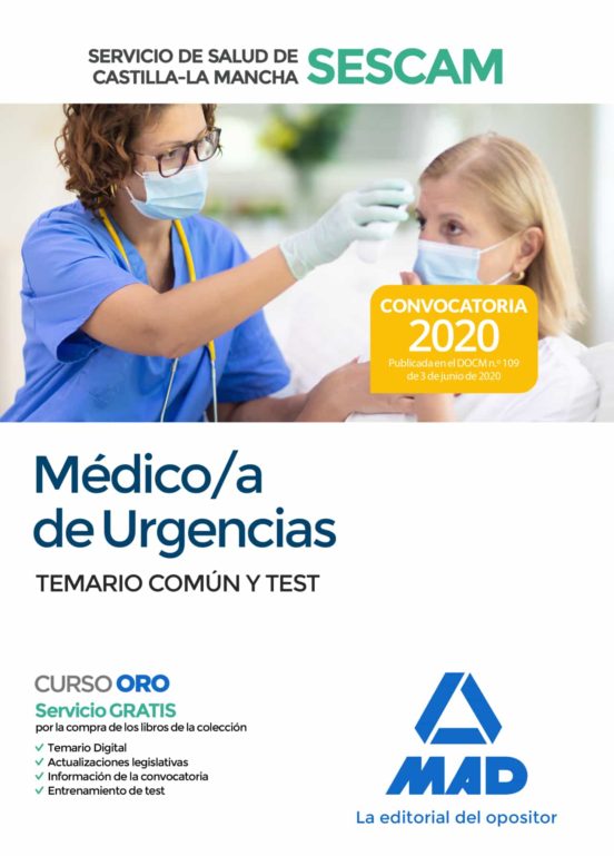 Médico/a De Urgencias Del Servicio De Salud De Castilla-La Mancha . Temario Común Y Test